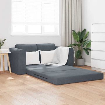 vidaXL Pat canapea Gri închis 148 x 71 x 83 cm Catifea