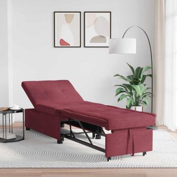 vidaXL Pat canapea Roșu 194 x 67 x 37 cm țesătură