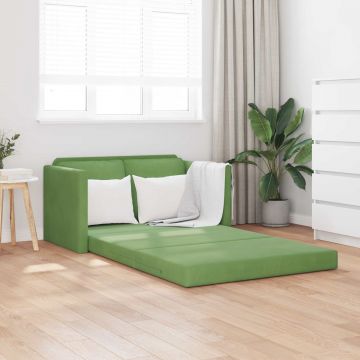 vidaXL Pat canapea Verde deschis 204 x 122 x 60 cm Catifea