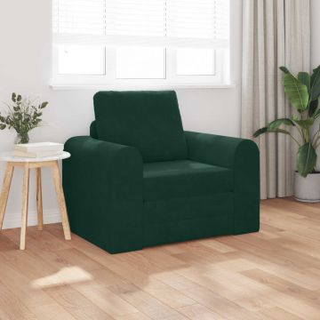 vidaXL Pat canapea Verde închis 98 x 71 x 83 cm Catifea