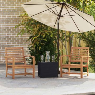 vidaXL Scaun 2 Bucată Maro 65 x 60 x 76,5 cm Lemn solid de tec