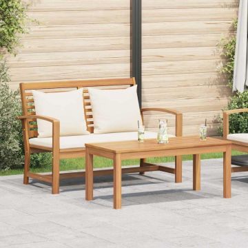 vidaXL Set de canapele pentru grădină natural Lemn masiv de tec