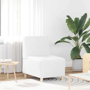 vidaXL Unitate Sofa Modulară Fără Brațe Alb 55 x 74 x 82 cm