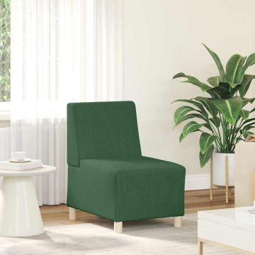 vidaXL Unitate Sofa Modulară Fără Brațe Verde Junglă 55 x 74 x 82 cm