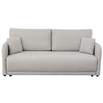 Canapea, lemn, plastic, textil, cappuccino