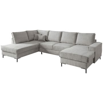 Colțar Extensibil, textil, argintiu