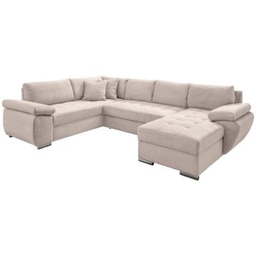 Colțar Extensibil, textil, bej