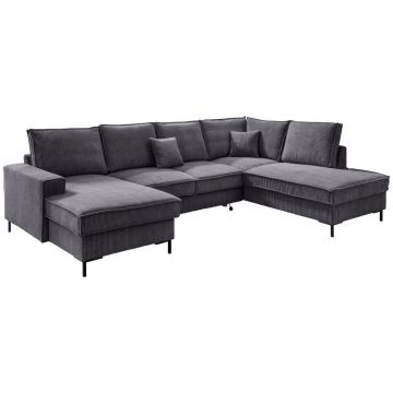 Colțar Extensibil, textil, gri