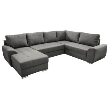 Colțar Extensibil, textil, gri