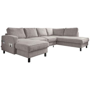 Colțar Extensibil, textil, gri-alb