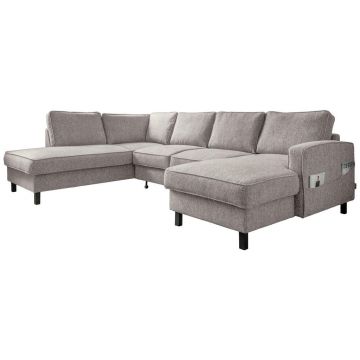 Colțar Extensibil, textil, gri-alb