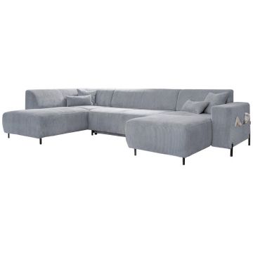 Colțar Extensibil, textil, gri deschis