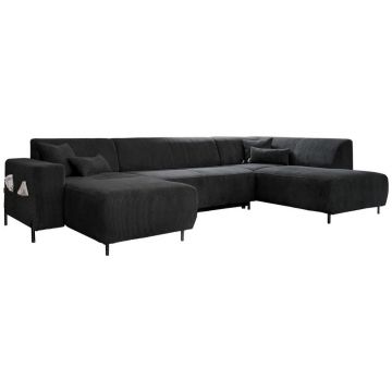 Colțar Extensibil, textil, gri închis