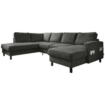 Colțar Extensibil, textil, gri închis