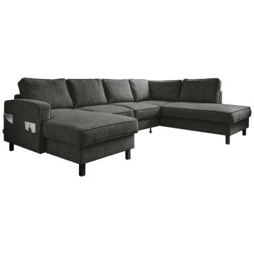 Colțar Extensibil, textil, gri închis