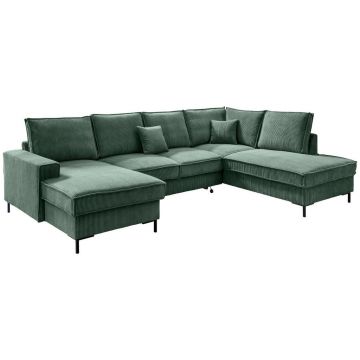 Colțar Extensibil, textil, verde închis