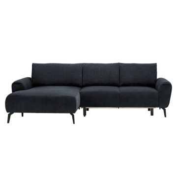 Colțar, textil, antracit, 170/272 cm