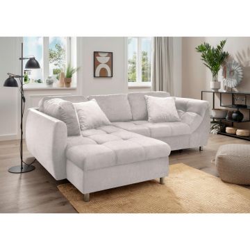 Colțar, textil, bej, 190/250 cm