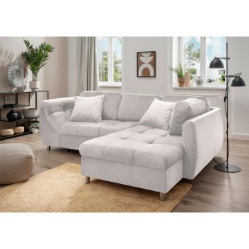 Colțar, textil, bej, 250/190 cm