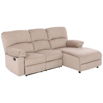 Colțar, textil, bej, 216/159 cm