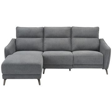 Colțar, textil, gri, 168/239 cm