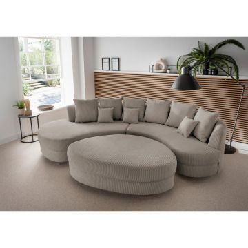 Colțar, textil, gri-maro