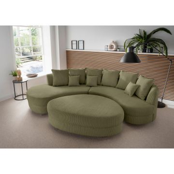 Colțar, textil, măsliniu