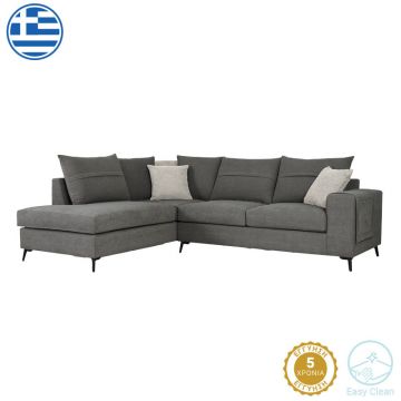 Coltar dreapta Montana  Gri din stofa-Grij deschis, cu perne Gri deschis 275x215x93cm