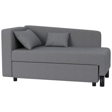 Recamier in textil gri