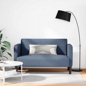 vidaXL Canapea cu două paturi, 109 cm, țesătură din velur albastru