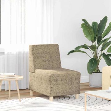 vidaXL Unitate Sofa Modulară Fără Brațe Gri deschis 55 x 74 x 82 cm