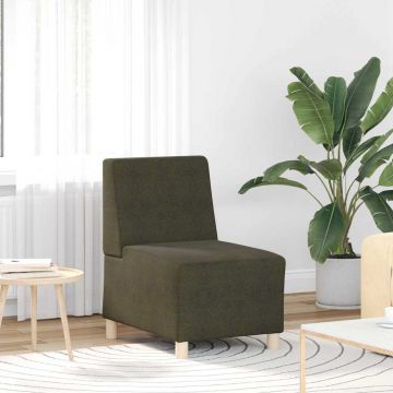 vidaXL Unitate Sofa Modulară Fără Brațe Verde Army 55 x 74 x 82 cm