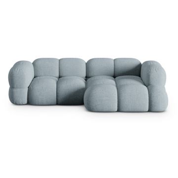 Colțar albastru deschis (cu colț pe partea dreaptă/cu șezlong) Loretto – Cosmopolitan Design