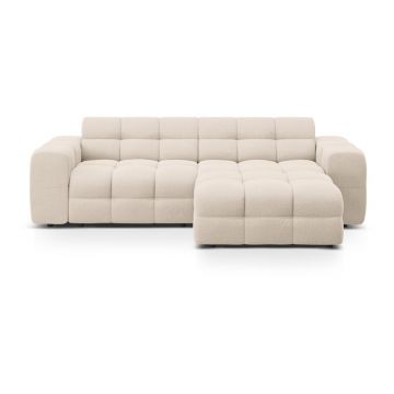 Colțar bej (cu colț pe partea dreaptă, cu șezlong) Kendal – Micadoni