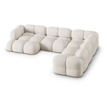 Colțar bej (cu colț pe partea dreaptă/în formă de 