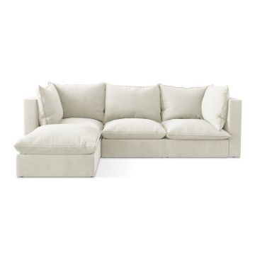 Colțar bej (cu colț pe partea stângă/cu șezlong) Manao – Makamii