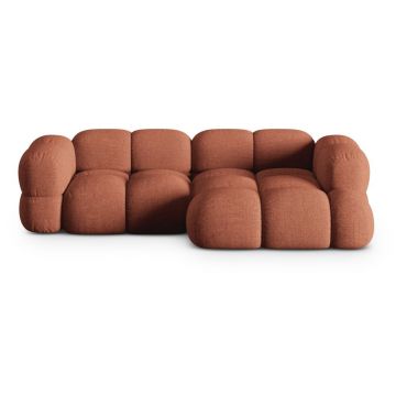 Colțar cărămiziu (cu colț pe partea dreaptă/cu șezlong) Loretto – Cosmopolitan Design