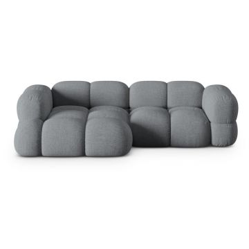 Colțar gri (cu colț pe partea stângă/cu șezlong) Loretto – Cosmopolitan Design