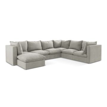 Colțar gri deschis (cu colț pe partea dreaptă/în formă de 