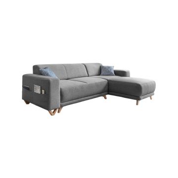 Colțar gri extensibil/cu spațiu de depozitare Classy Sophie – Miuform