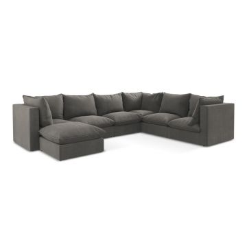 Colțar gri închis (cu colț pe partea dreaptă/în formă de 