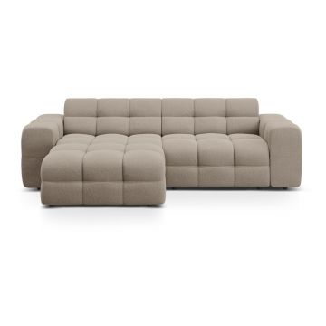 Colțar maro (cu colț pe partea stângă, cu șezlong) Kendal – Micadoni