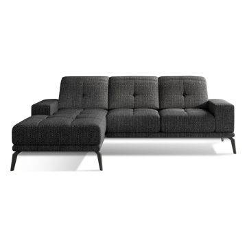 Colțar negru (cu colț pe partea stângă/cu șezlong) Torrense – ELTAP