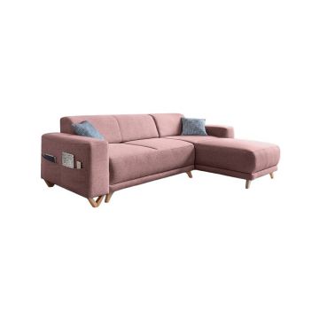 Colțar roz extensibil/cu spațiu de depozitare Classy Sophie – Miuform