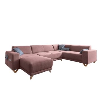 Colțar roz extensibil/cu spațiu de depozitare (cu colț pe partea dreaptă/în formă de 