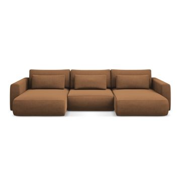 Colțar teracotă extensibil/cu spațiu de depozitare (în formă de 