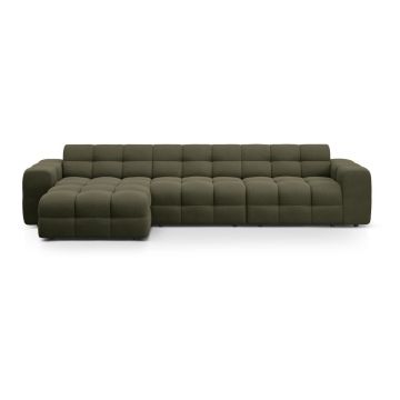 Colțar verde (cu colț pe partea stângă, cu șezlong) Kendal – Micadoni