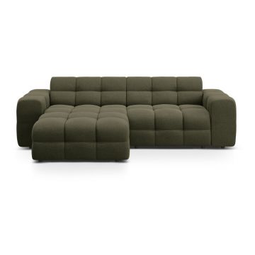 Colțar verde (cu colț pe partea stângă, cu șezlong) Kendal – Micadoni