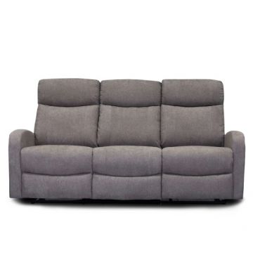 Canapea 3 Locuri Recliner Karon, Bej, 185 Cm