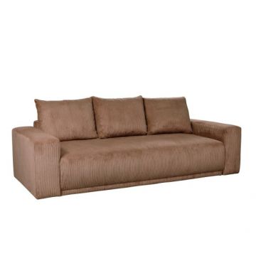 Canapea Extensibila Otis, 3 locuri, Lada Depozitare, Maro, 240 Cm